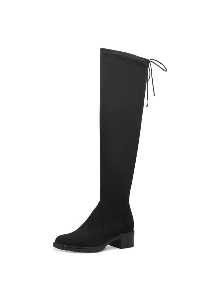 Schaftstiefel in schwarz
