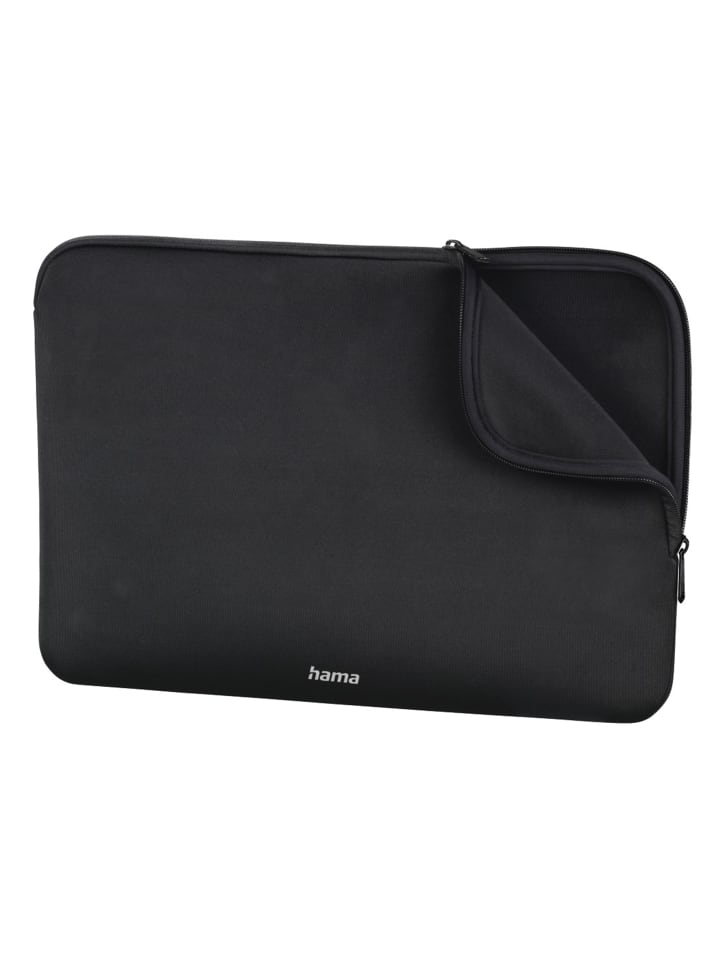 Laptop-Sleeve Neoprene, bis 44 cm (17,3"), Schwarz