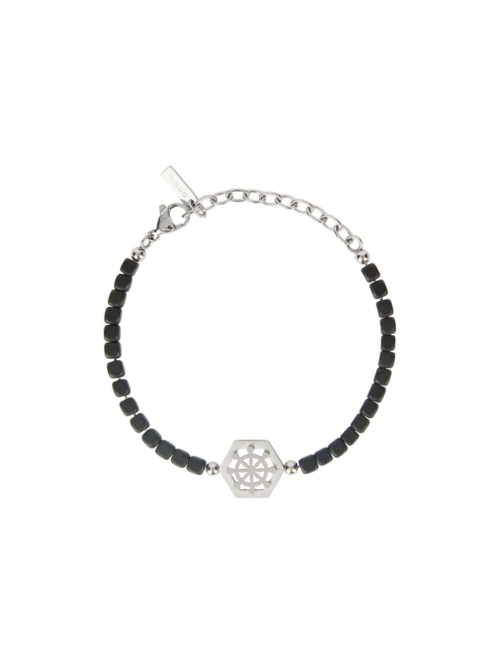 Armband mast silber, schwarz