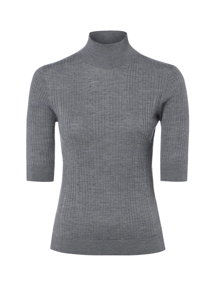 Strickpullover in grau - 0001