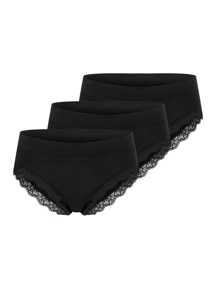 Brazil Slip Unique Cotton in Schwarz