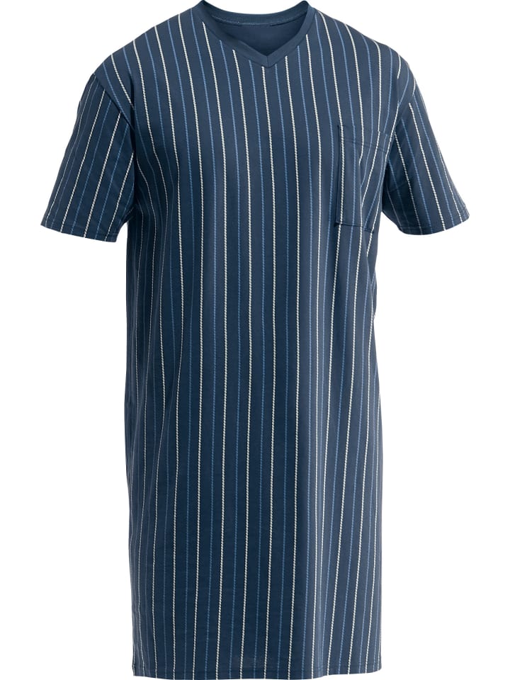 Single-Jersey Nachthemd in marine