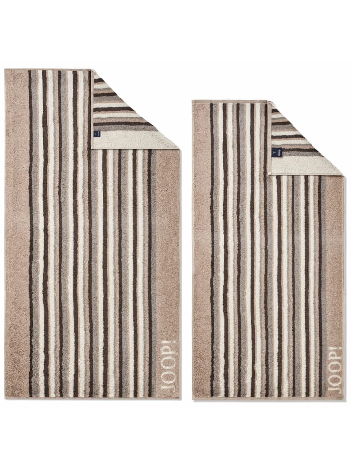 Handtuch Move Stripes in Sand 1692 37