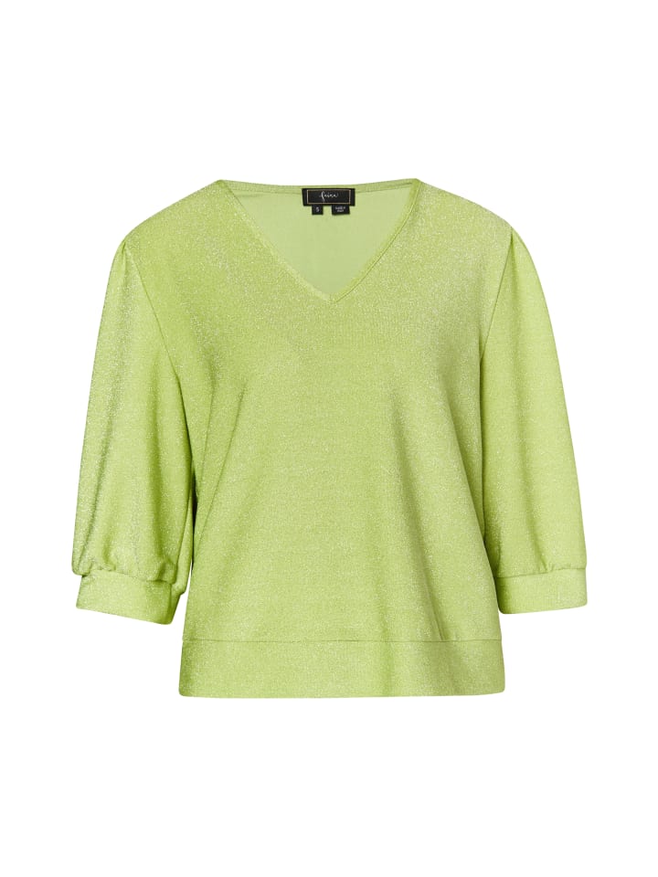 Damen Glitzershirt in Limette