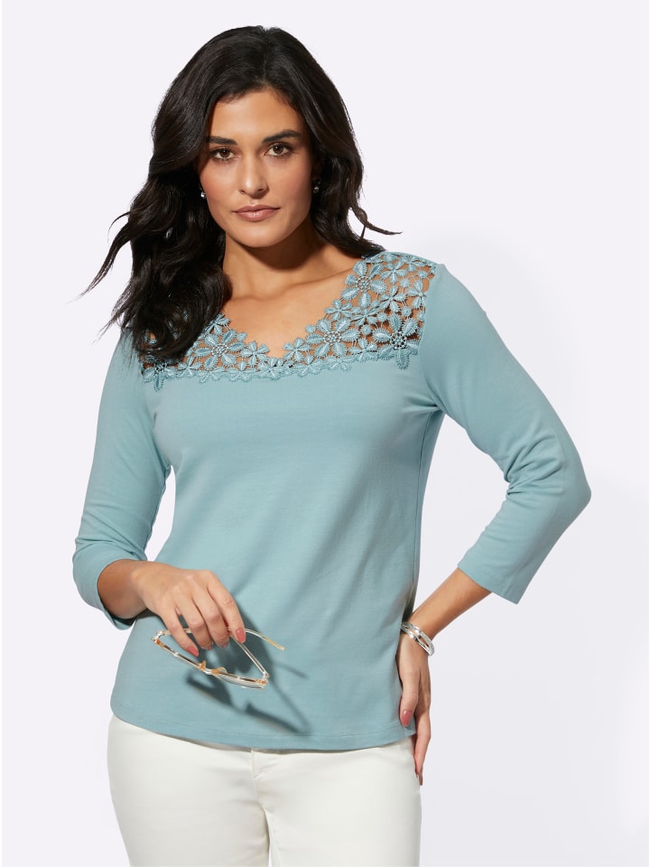 Modal-Mix-Shirt in kalkmint
