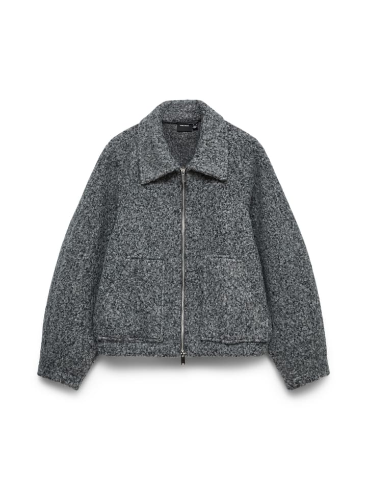 Jacke in Dark Grey Melange