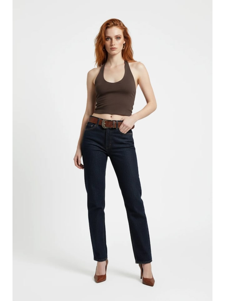 Blouse in Braun