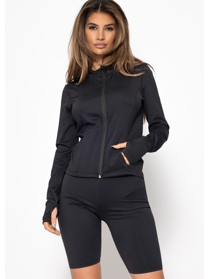 Sportjacke in Schwarz