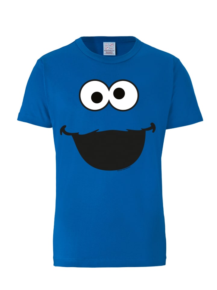 T-Shirt Krümelmonster - Cookie Monster in blau