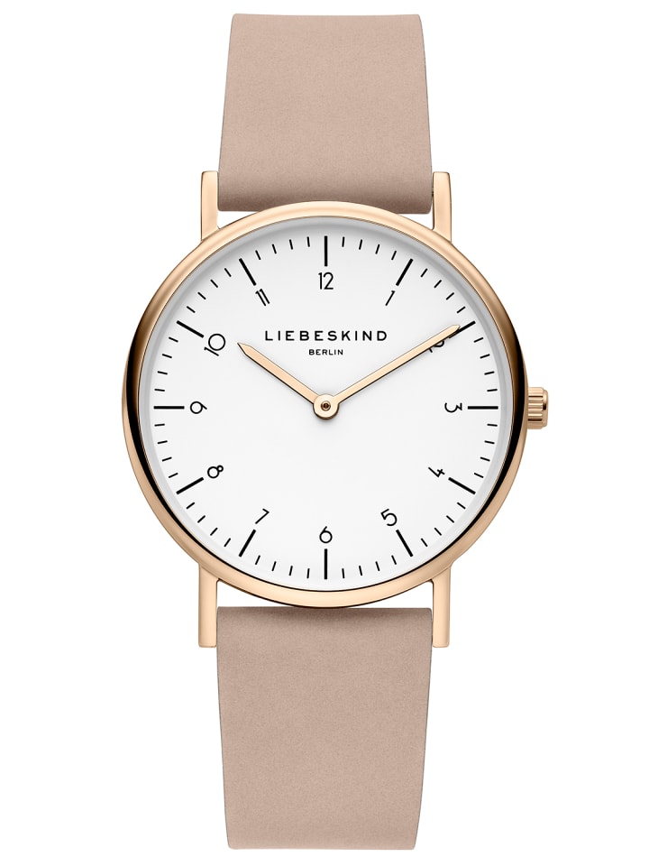 Armbanduhr The Small Minimalist in nude, beige