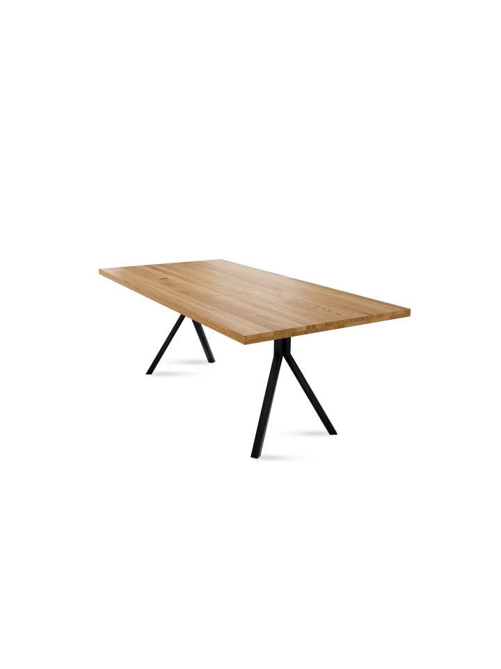 MASSIVHOLZTISCH Daisey 10 160x77x90 Esszimmertisch Wildeiche geölt