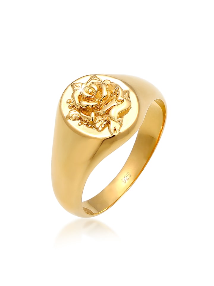 Ring 925 Sterling Silber Rose in Gold