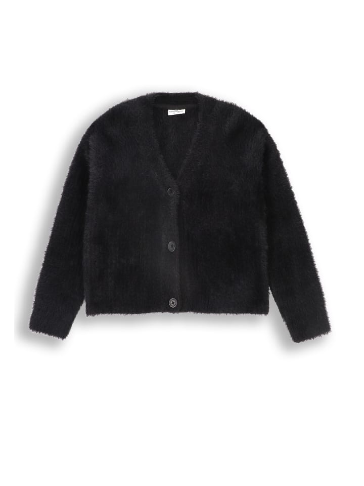 Pullover mit Reißverschluss in schwarz