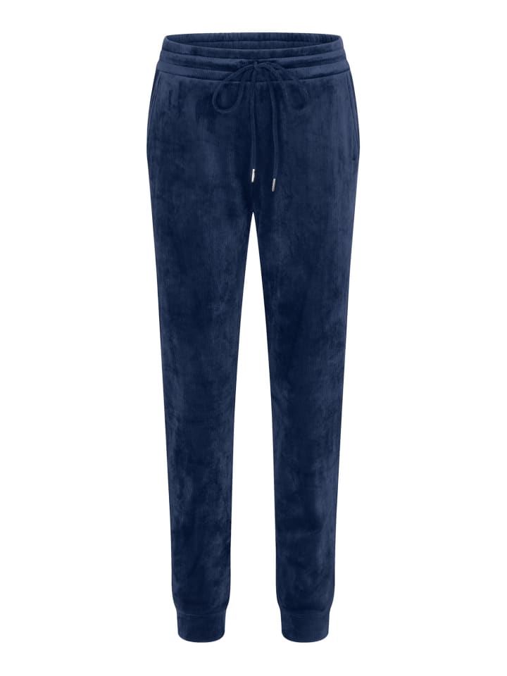 Sweatpants Red Label Velour Rib in Admiral