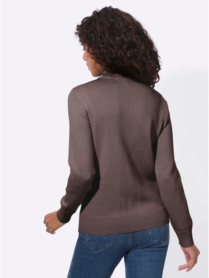 Pullover in dunkeltaupe