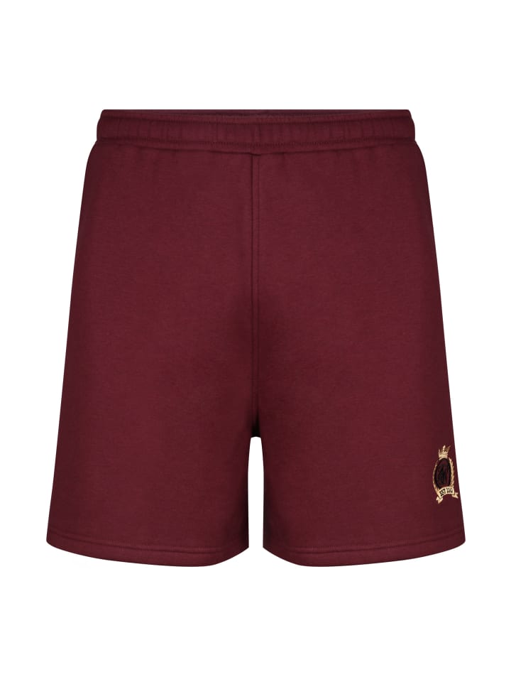 Shorts - Sweat in burgundy
