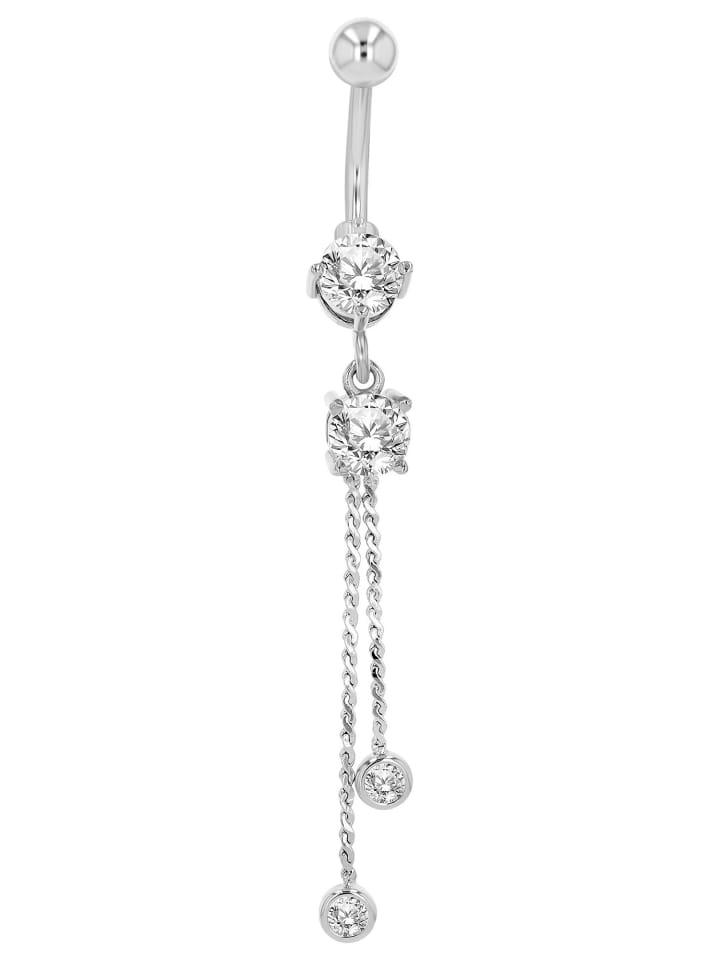 Damen Piercing aus Edelstahl in silber