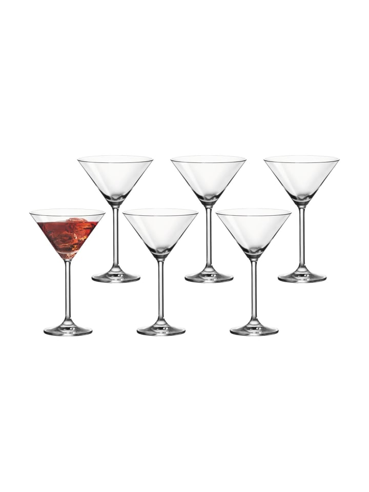 6er Set Martinigläser Daily in 130 ml in transparent