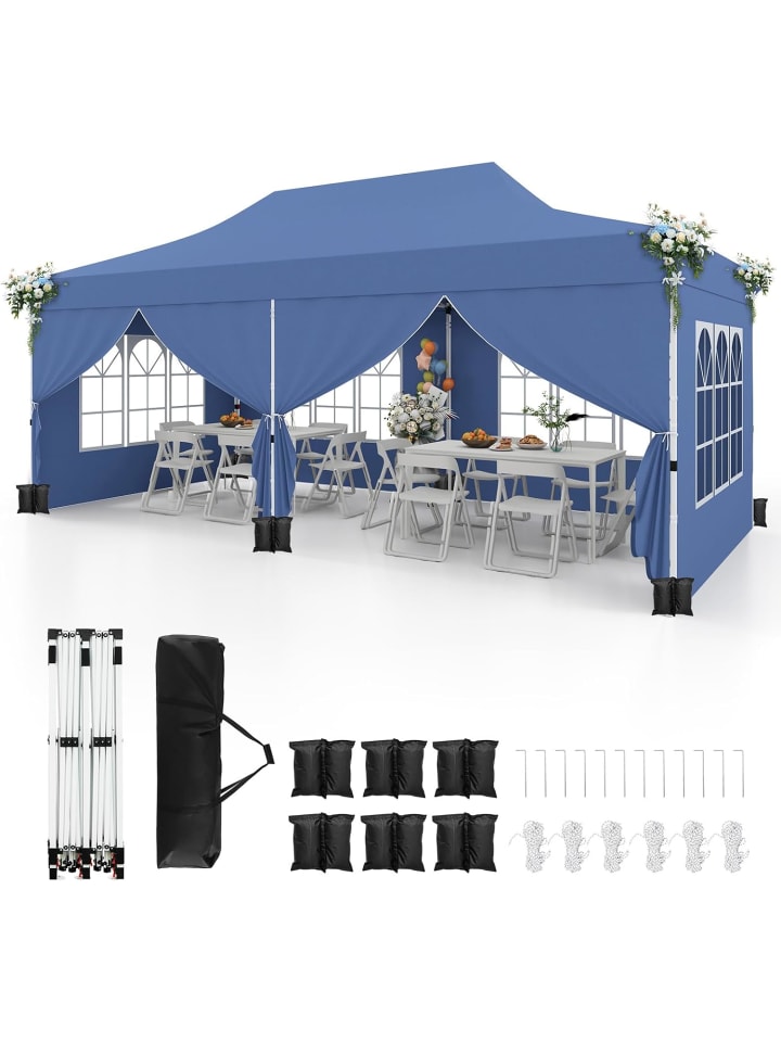 Pavillon 3x6m in Blau