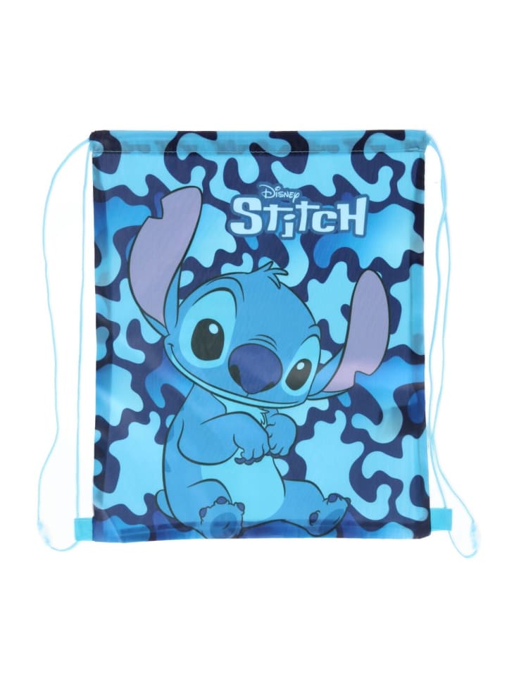 Lilo & Stitch Kinder Turnbeutel Mit Stitch Design Sport Tasche in Blau