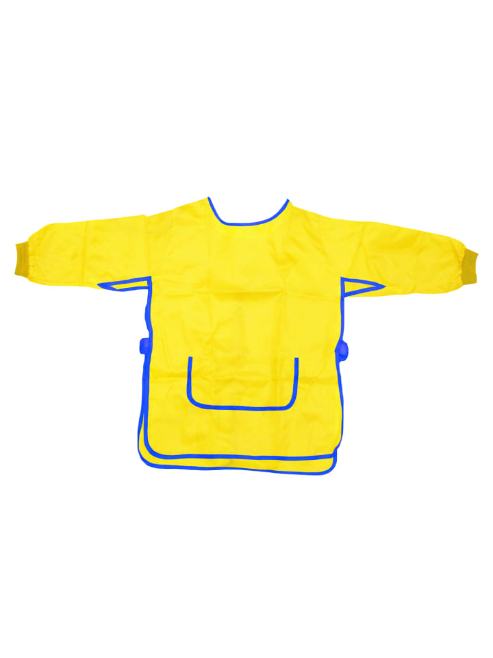 Malkittel / Malschürze für Kinder, Universalgröße 100 % Polyester in Gelb/Blau in Gelb/Blau
