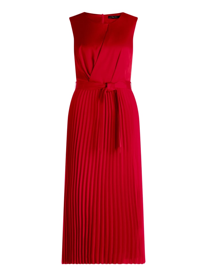 Cocktailkleid mit Plissee in Red Rose