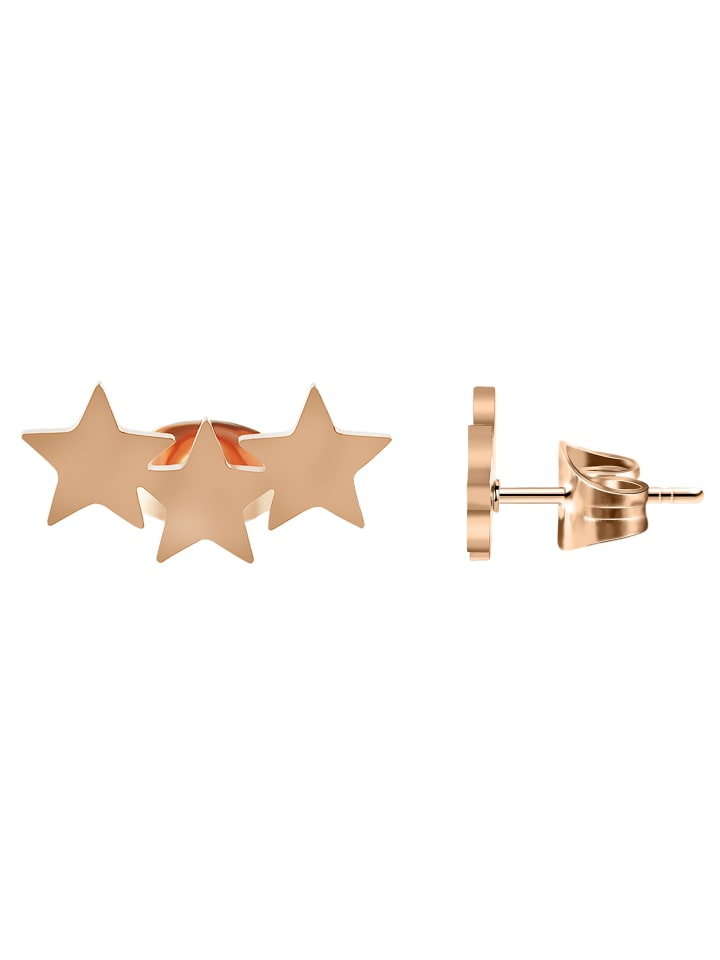Damen Ohrringe – Ohrstecker aus Edelstahl in gold