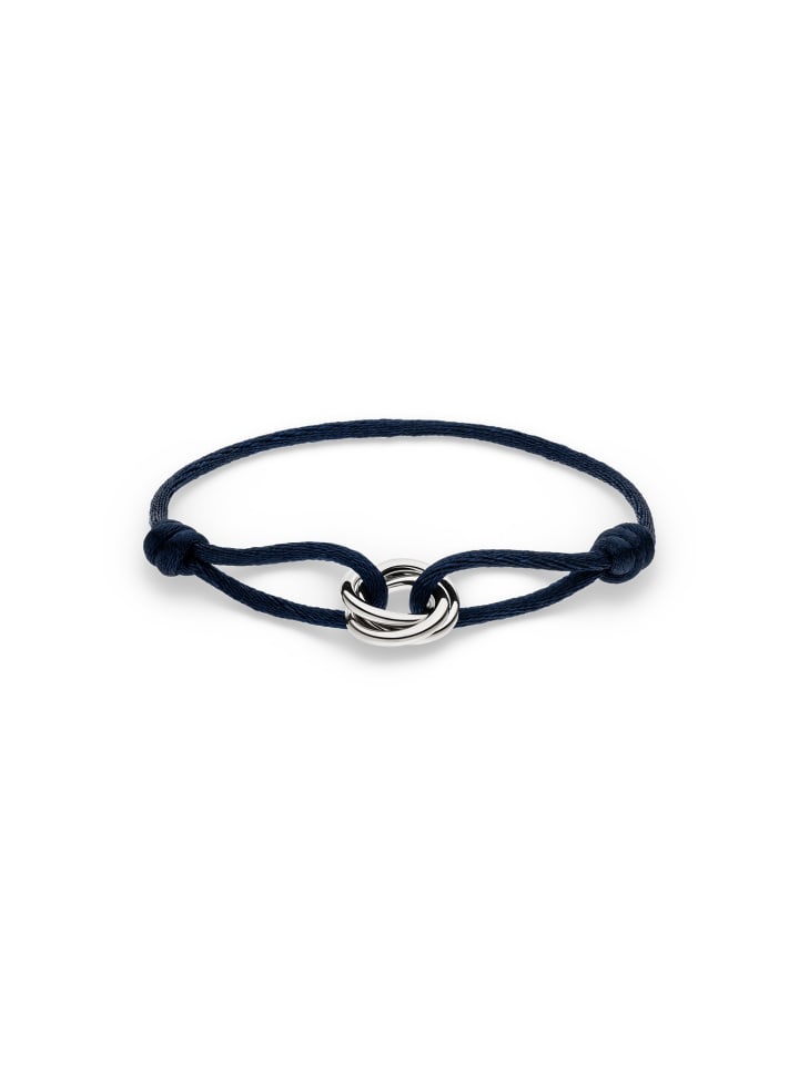 Armband Twisted in dunkelblau
