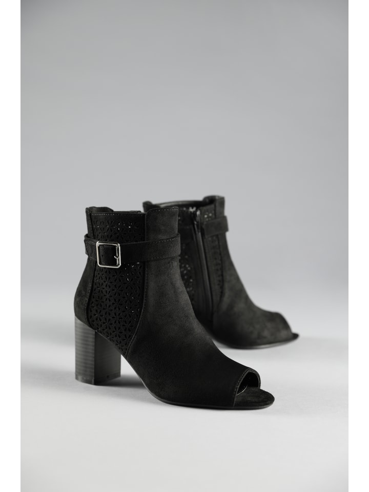 Stiefelette in schwarz