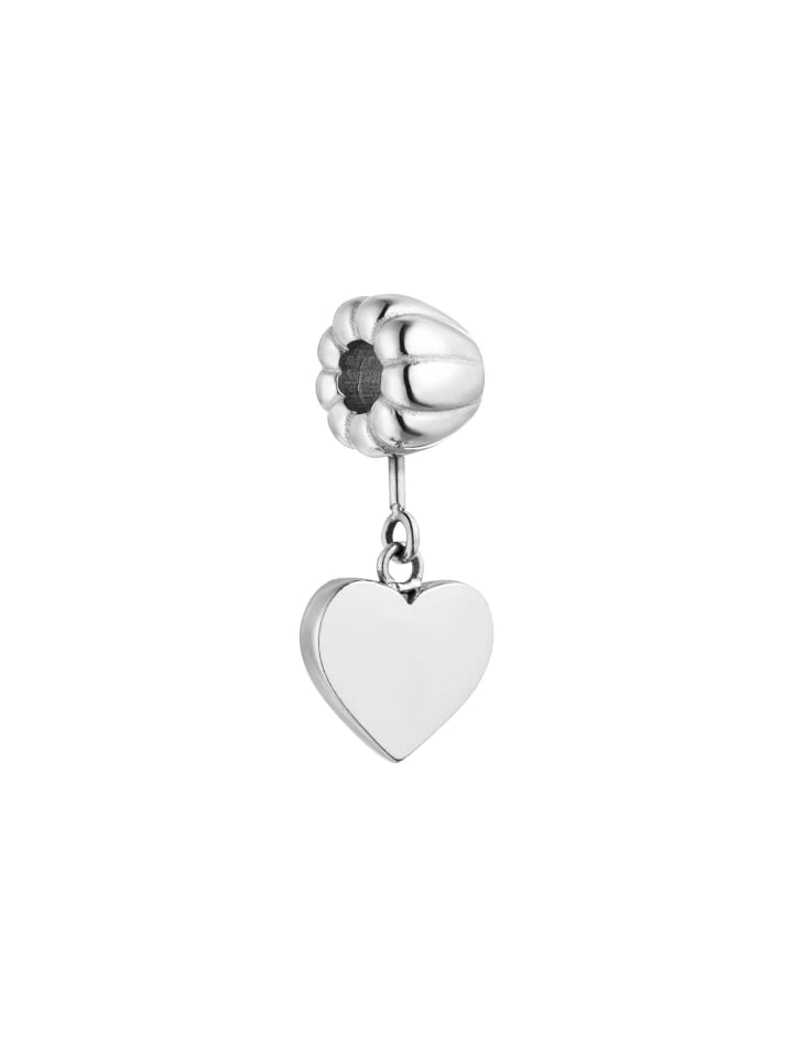 Charm LEI Engraveable Heart Silber