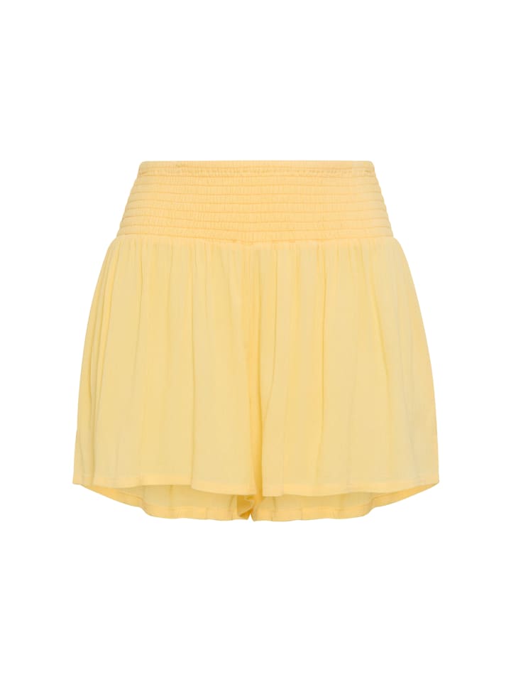 Strandshorts in pastel yellow