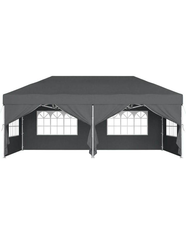 Pavillon Sheld in Dunkelgrau - (B)300 x (H)264 x (T)600 cm