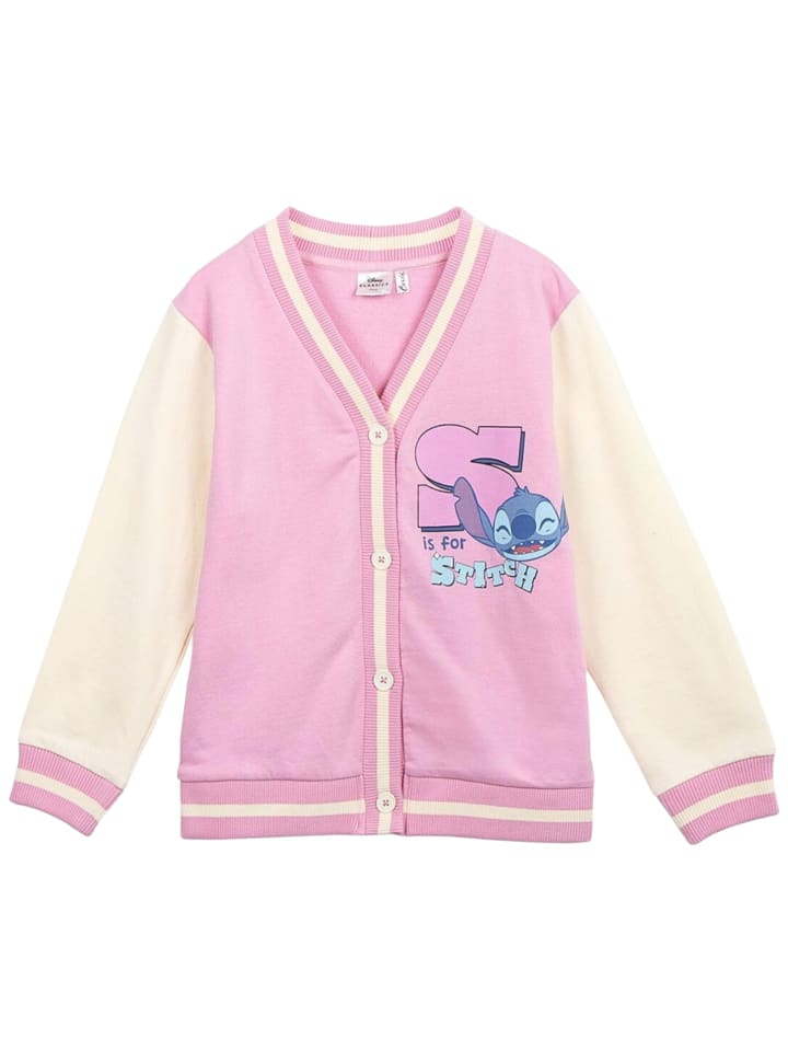 Sweatjacke Disney Stitch in Rosa