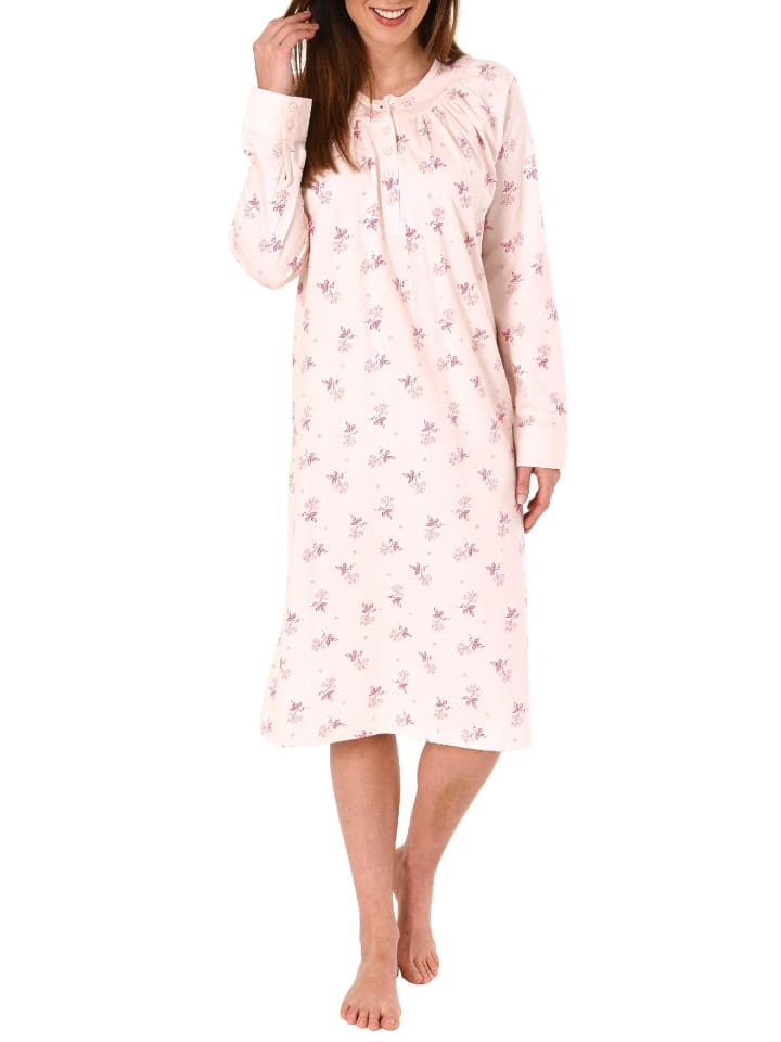 Nachthemd und Kopfleiste am Hals - 49026 in rosa