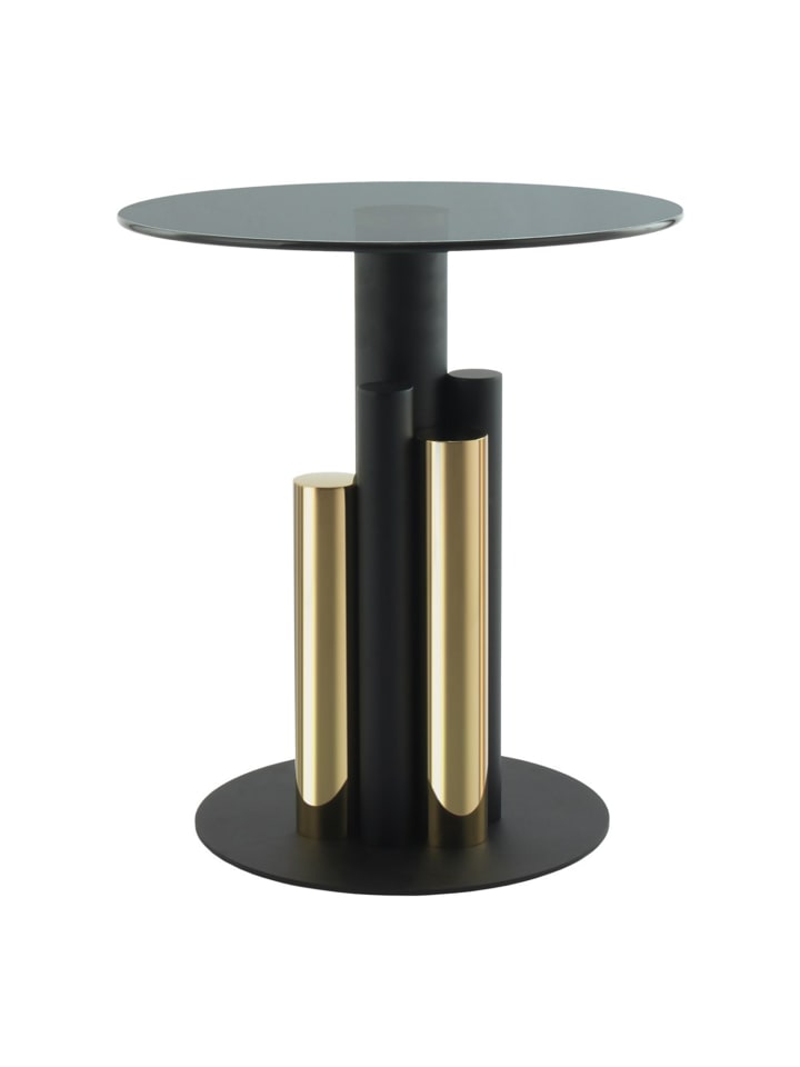 Beistelltisch Ontario 225 in gold - grau