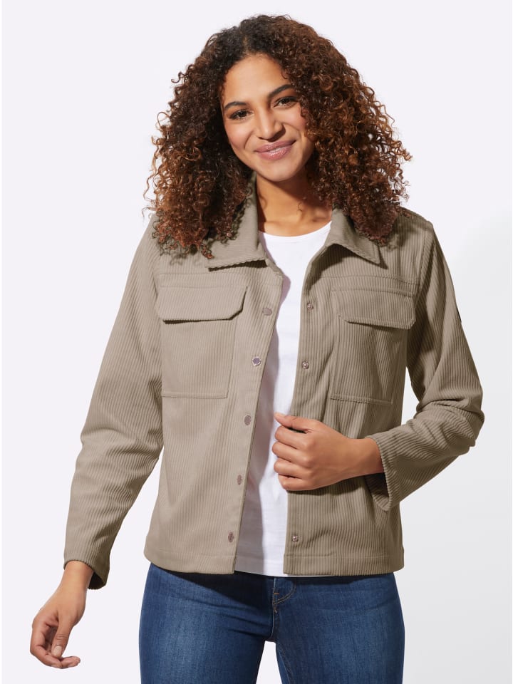 Cord-Blazer in sesam