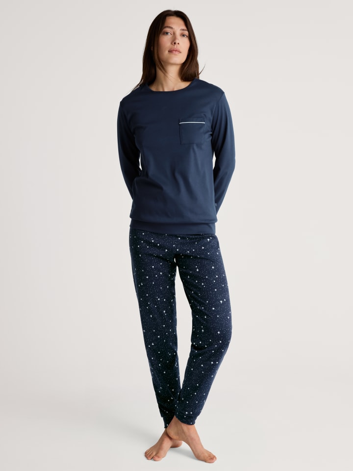 Pyjama in peacoat blue