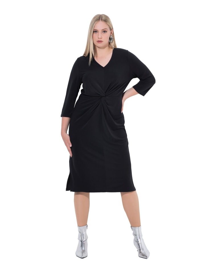 Jerseykleid in schwarz