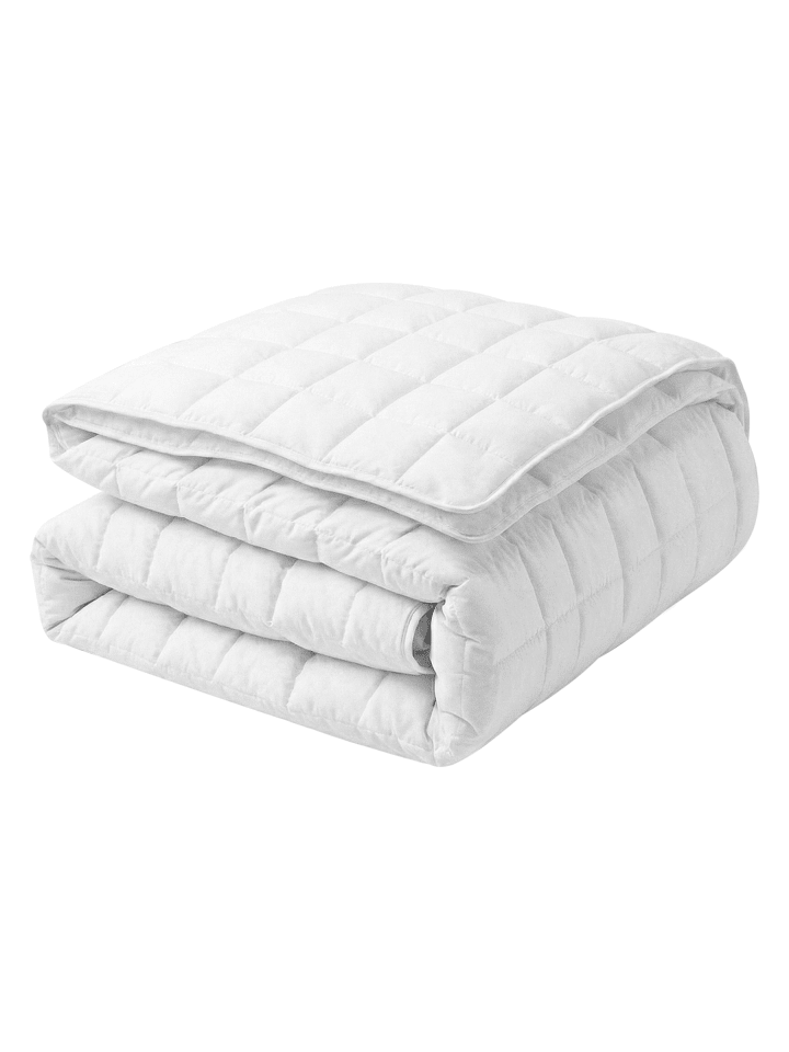 Bettdecke KORAB in Weiß - (W) 155 x (H) 5 x (L) 220 cm