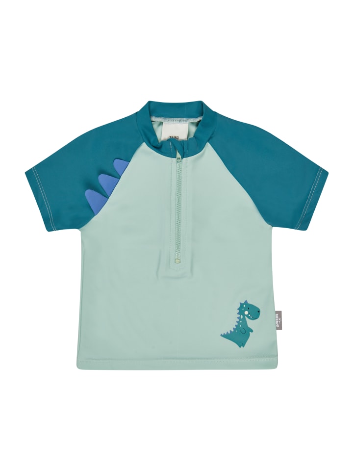 Badeshirt kurzarm Dino in hellgrün