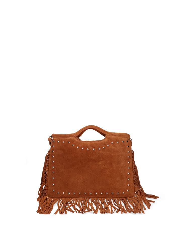 Handtasche in DARK COGNAC