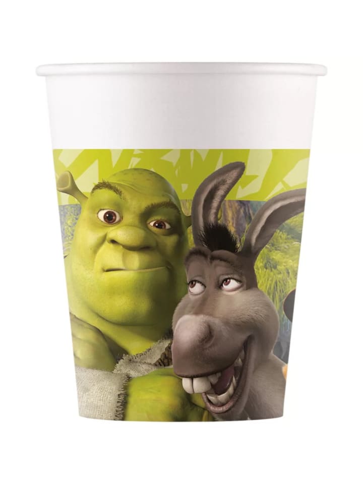 Shrek Adventure Papierbecher 8er Set 200 ml