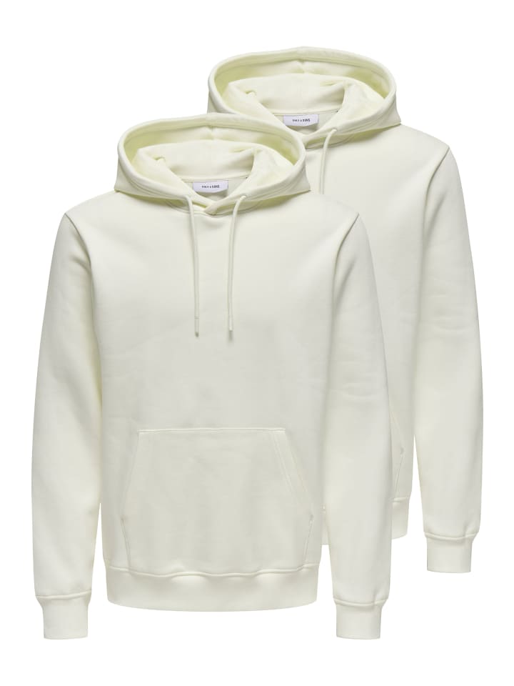 Sweatshirt / Hoodie Connor in Cloud dancer
