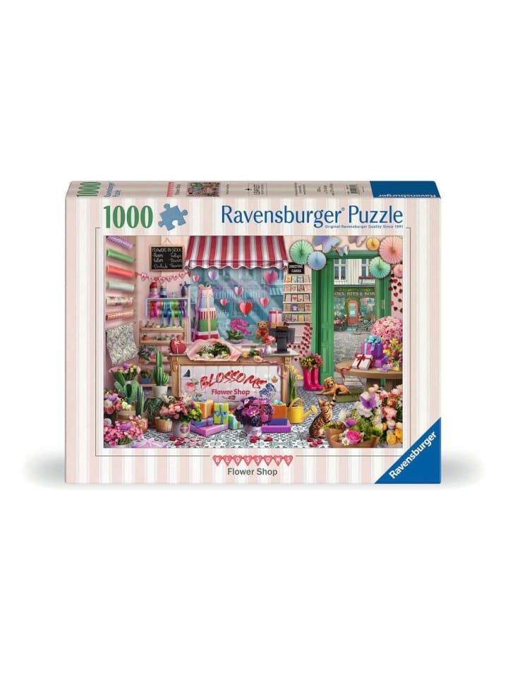 Ravensburger Puzzle 1.000 Teile Der kleine Blumenladen in bunt
