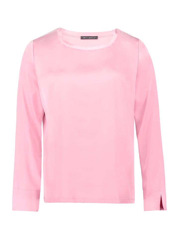 Schlupfbluse mit U-Boot-Ausschnitt in Sea Pink