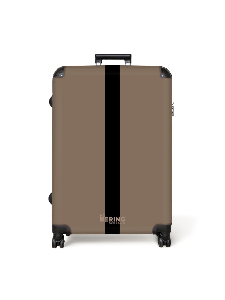 Suitcase, Koffer, Reisekoffer Beige schwarz