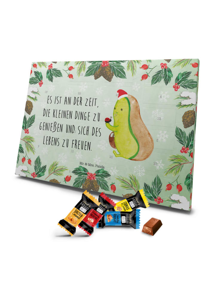 Adventskalender null null mit Spruch in Weiß