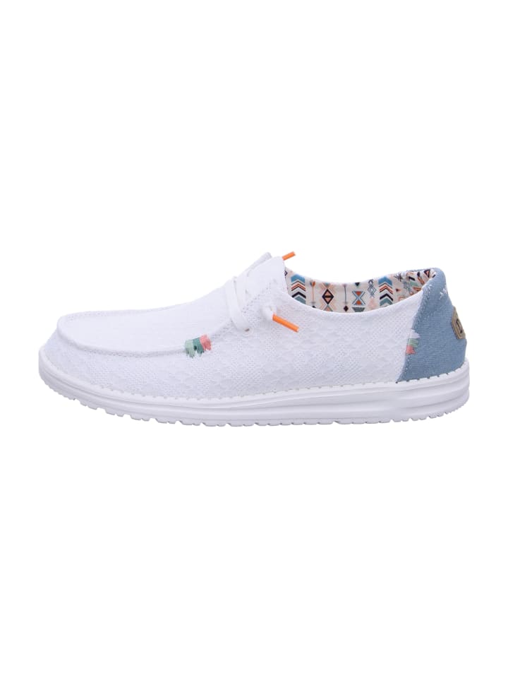 Mokassins Schnürschuhe in Weiß