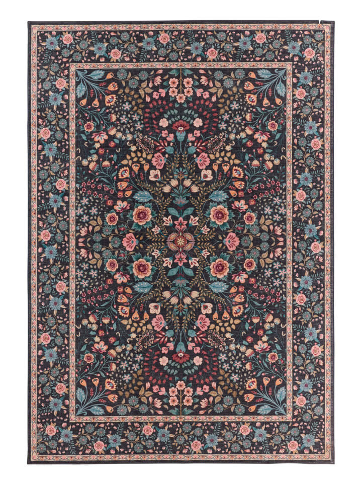 Teppich Ottoman in Schwarz
