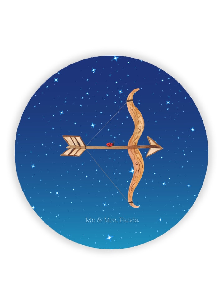 Magnet Sternzeichen Schütze ohne Spruch in Sternenhimmel Blau